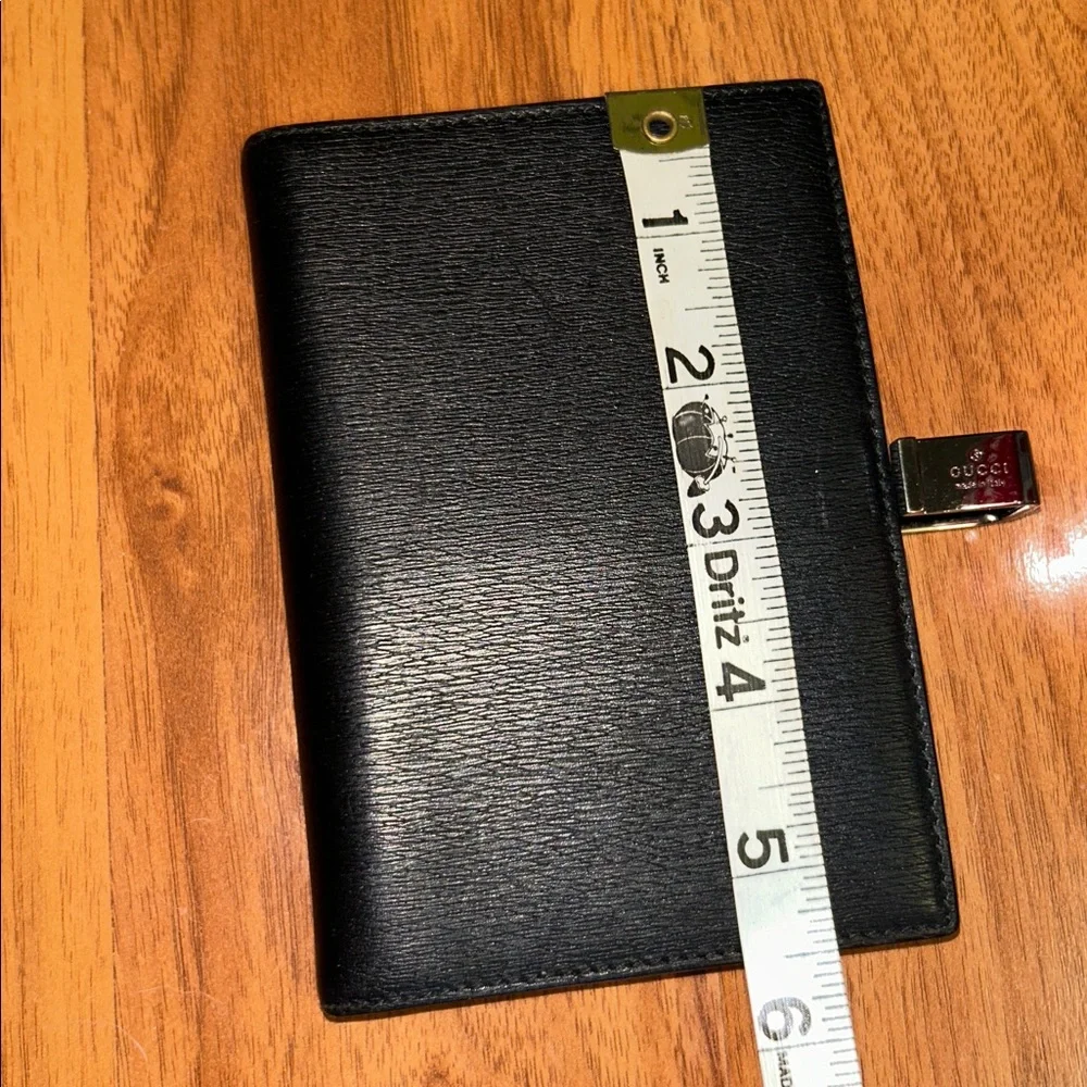 Authentic Gucci Leather Agenda with Pen